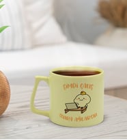 BK Gift Pastel Sarı Middle Kupa Bardak, Arkadaşa Hediye, Ev Hediyesi, Doğum Günü Hediyesi, Ofis Hediyesi-10