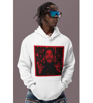 Tasarım Post Malone Rapper Baskılı Unisex Oversize Şarkıcı Hoodie