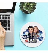Kişiye Özel Her Zaman Beraberiz Karikatürlü Mousepad