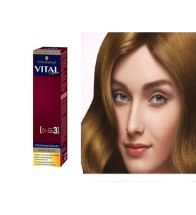 Vital Tüp Saç Boyası 6.3 Altın Kumral + Oksidan Sıvı 50 Ml