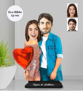 Kişiye Özel Sevgili Ahşap Eco Biblo -1