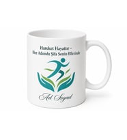 Fizik Tedavi Uzmanına Hareket Hayattır Motivasyon Kupası Hediye Bardak