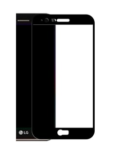 LG Stylus 3 Ekranı Tam Kaplayan Cam Ekran Koruyucu Siyah