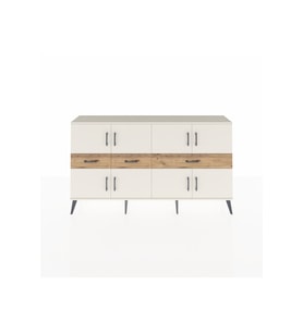Arges Konsol 5 Raflı 3 Çekmeceli 8 Kapaklı 176x30x99 Aytaşı-Aytaşı/Çam