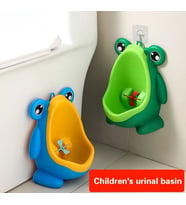 Erkek Bebek Çocuk İçin Pratik Sevimli Mini Portatif Kurbağalı Ayakta Pisuvar Lazımlık (Yeşil)