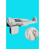 Banyo Bornoz Havlu Askısı 2'li Metal Krom Vidalı