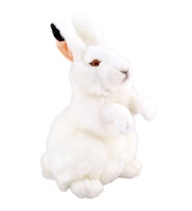 Animals Of The World Beyaz Tavşan Peluş Oyuncak 28 cm