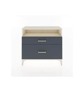 Arges Şifonyer Tek Raflı 2 Çekmeceli 88x30x80 Aytaşı-Antrasit