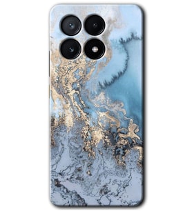 Poco x6 Pro Kılıf HD Desen Baskılı Kılıf - Eski Mermer
