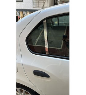 Renault Symbol 2013-2019 Uyumlu Cam Direk Kelebek 2 Parça Krom Paslanmaz Çelik Cam Direği