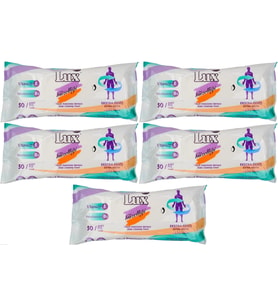 Lüx Hasta Vücut Temizleme Islak Mendil Havlu 50 Yaprak XL (5 Li Set)