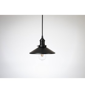 RİOLİGHT RETRO,RUSTİK MUTFAK,ODA,KOLİDOR,CAFELER İÇİN TEKLİ E27 DUYLU METAL SARKIT AVİZE ÇAP:23CM (Siyah)