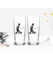BK Home Renkli Baskılı Atatürk Temalı İkili Rakı Bardağı Seti-16 (Beyaz)