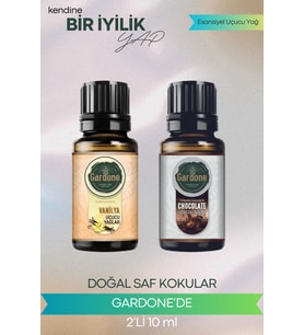 Vanilya + Çikolata ( Oda Kokusu Aroma Terapi Buhurdanlık / Difüzör Yağı ) Set 2 Adet x 10 ML