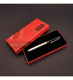 Metal Silver Kalem Kutulu