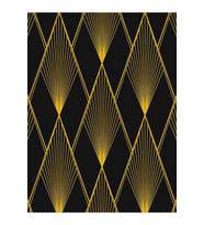 Dreamwall 3D Diamond Desenli Silinebilir Sağlıklı Tekstil Duvar Kağıdı (Siyah)