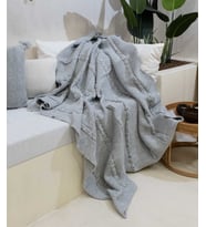 Koza Home Trenza Gri Tv Battaniyesi 130x170 15032