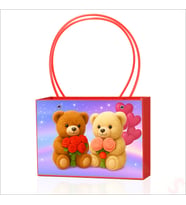 Teddy Baskılı Karton Hediye Çantası 22×13,5×10,5 cm
