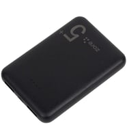 Zore ZR-PW04 Led Işıklı Taşınabilir Powerbank 5000 mAh (Siyah)