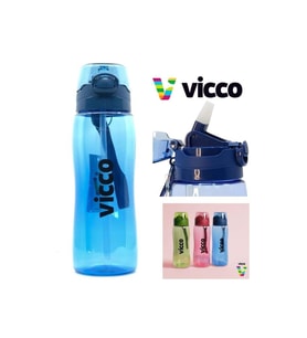Vicco Su Matarası Kilitli Kapak Tritan Matara Suluk 750 ml Mavi