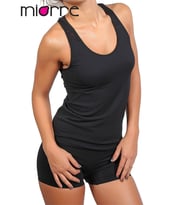 Miorre Seamless Fileli Atlet (Siyah)