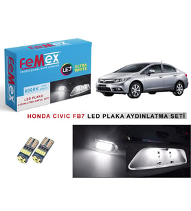 Honda Civic Fb7 LED Plaka Aydınlatma Ampul Seti FEMEX Parlak Beyaz