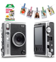 Instax Mini Evo Siyah Fotoğraf Makinası+20'li film+Mandal