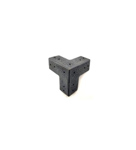 Antika Tarz Dekoratif Pirinç Köşe Gönye - 68x68 mm, Oksit TG-V 5366