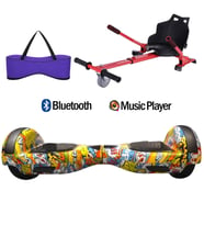 Citymate Elektrikli Kaykay Hoverboard Akıllı Denge 6.5 Inch + HoverKart + Çanta EXTREM PAKET D25