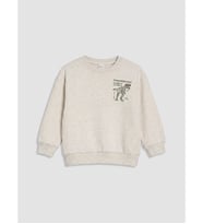 LCW Kids Beyaz Baskılı Erkek Çocuk Sweatshirt