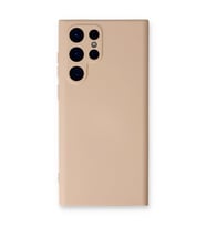 Samsung Galaxy S24 Ultra Kılıf Nano İçi Kadife Silikon - Pudra