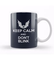 Keep Calm And Don't Blink Doctor Who Kupa Bardak Porselen
