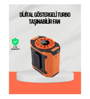 Mey İthalat® USB Şarjlı Güçlü Hız Ayarlı El ve Bel Fanı