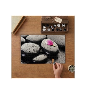 Spa Taşları Tasarımı 240 parça Ahşap Puzzle Ahşap Kutuda MP00021