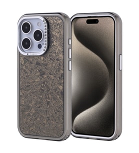 Apple iPhone 15 Pro Uyumlu Kılıf Taşlı Tasarımlı Zore Kapi Kapak (Siyah)