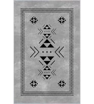 Eliana Home Baskılı, Yıkanabilir Kaymaz Taban Salon Halısı LNA0021-SD860 100x150 cm (Gri)