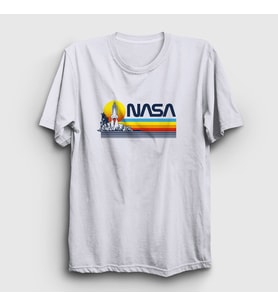 Presmono Unisex Beyaz Sun Nasa Space Uzay T-Shirt 369650tt