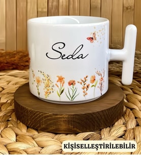 Kişiye Özel İsimli T Kupa Bardak Pastel Rüyası