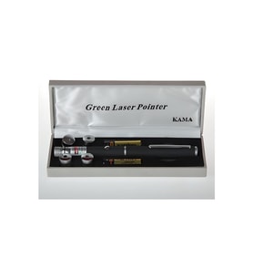 5 Başlıklı Yüksek Güçlü Yeşil Lazer Pointer – 5 KM Gece Menzilli Profesyonel Sunum