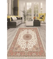 Dijital Kaymaz Taban Yıkanabilir Modern Renkli Salon Halısı Mutfak Halısı Yolluk ND-HT-46 (Krem)