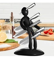 Sunup SN-29170 Siyah Çok Amaçlı Mutfak Tezgah Üstü Bıçak Tutucu Stand Organizer