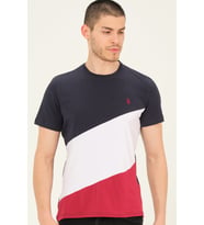 T8590 DEWBERRY ERKEK T-SHIRT-LACİVERT