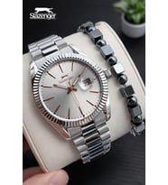 Slazenger 2 Yıl Garantili Nişan Ve Takım Elbiseye Özel Tasarım 10 Atm Erkek Kol Saati FG.S2511.370