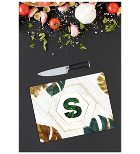 S Harfli  Cam Kesme  ve Sunum Tahtası  25 Cm X 35 Cm