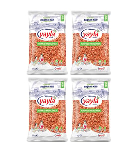 Yayla Bakliyat Kırmızı Mercimek 1 Kg x 4 Adet