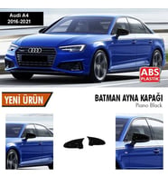 Audi A4 Yarasa Ayna Kapağı Batman Parlak Siyah Piano Black 2016-2021