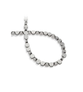 Hematit Doğal Taş Mat Titanyum Altıgen Kesim 7x4mm Dizi