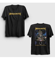 Presmono Unisex Siyah Symphony Of Destruction Megadeth Sırt Baskılı T-Shirt 518003tt