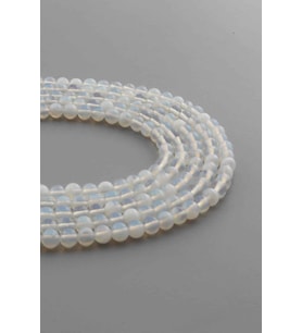 Opal Doğal Taş Parlak Şeffaf Küre Kesim 4mm Dizi [Ab]