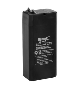 Lightex LT-407 4 Volt 0.8 Amper Akü (Siyah)
